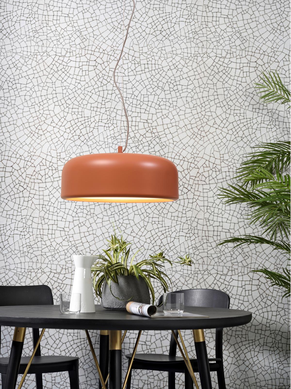 Hängeleuchte Marseille H: 176 cm höhenverstellbar - Terracotta, Design, Metall (47/176/23cm) - It's about Romi