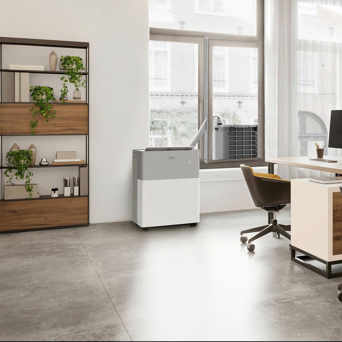 KLIMAANLAGE PORTASPLIT COOL - Hellgrau/Weiß, Basics, Kunststoff/Metall (51,8 cm/64,6 cm/34 cmcm) - Midea