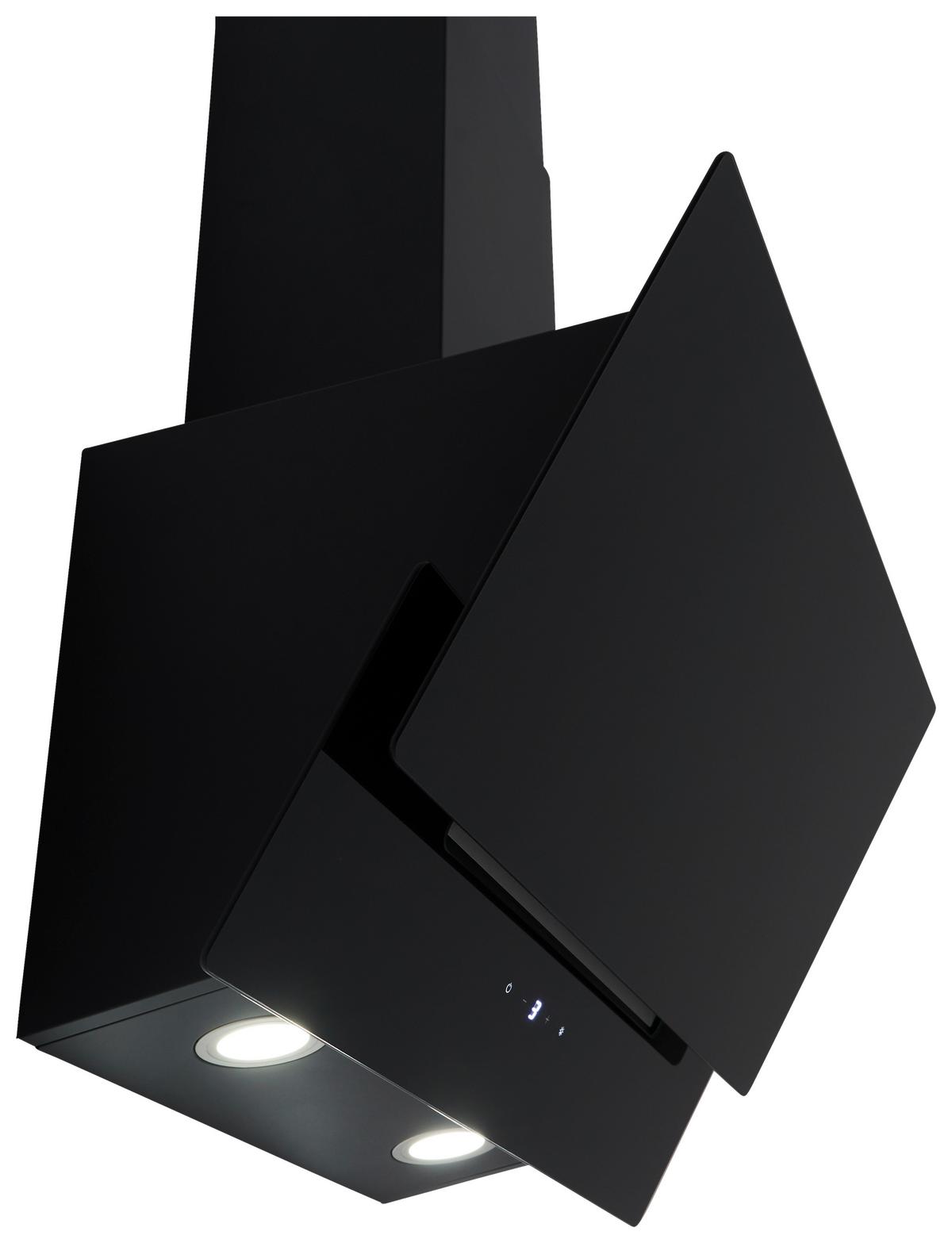 Kopffreihaube Respekta Nika Stahl/glas Schwarz B: 59,5 Cm - Schwarz, Trend, Glas/Metall (59,5/34,5-109,5/38,5cm) - Respekta