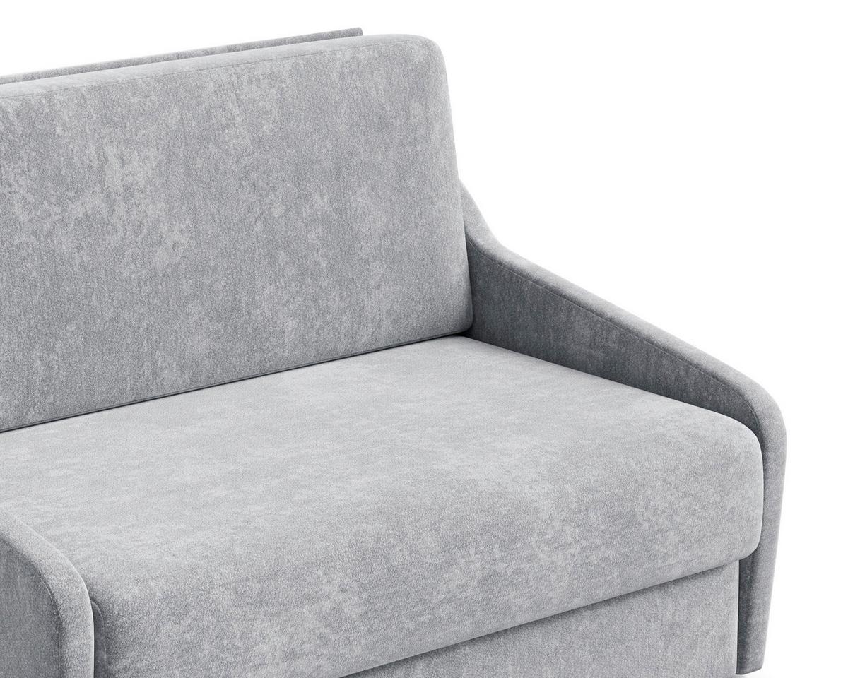 Schlafsofa Fly Grau, B: 136 cm - Schwarz/Grau, Design, Textil (136/86/113cm) - MID.YOU