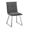 Židle Emilio šedá - šedá/barvy nerez oceli, Moderní, kov/dřevo (46/86/55cm) - Bessagi Home