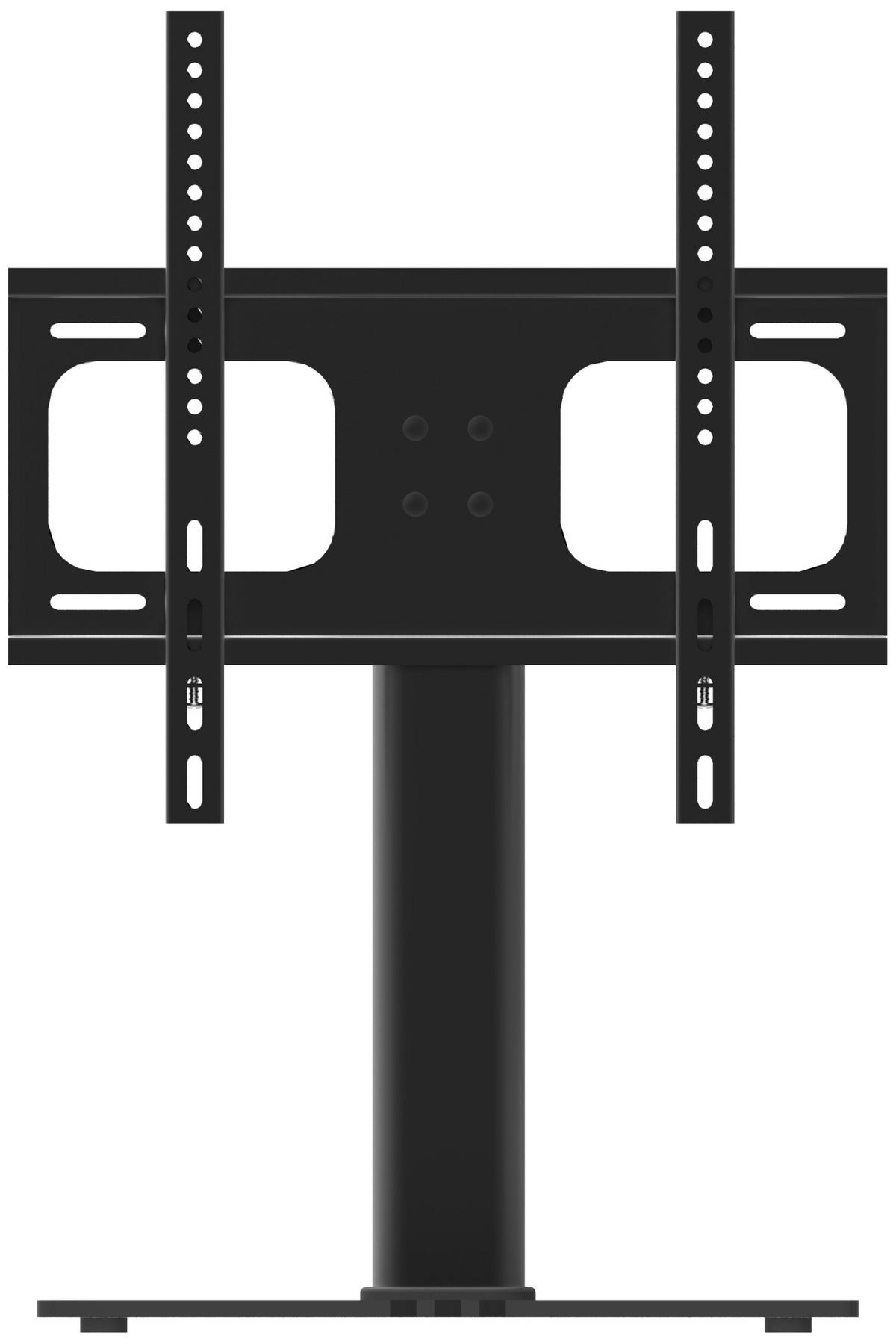 TV-Rack B-Tts 400 Max. 30 Kg - Schwarz, Basics, Glas/Metall (46/67,4/24cm) - MID.YOU