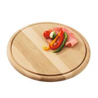 Schneidebrett Rund Aus Holz Björn D: 30 Cm M. Saftrille - Braun, KONVENTIONELL, Holz (30cm) - James Wood