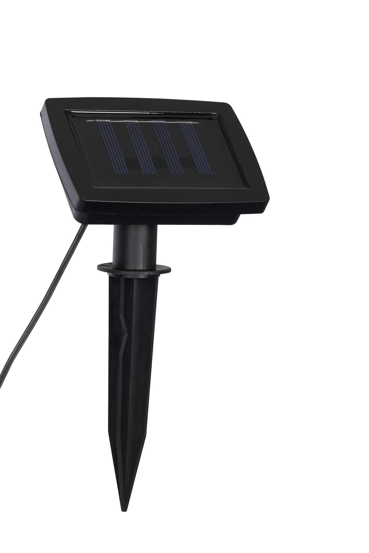 SOLÁRNÍ SVÍTIDLO NIS - černá/čiré, Konvenční, plast (935cm) - Mömax