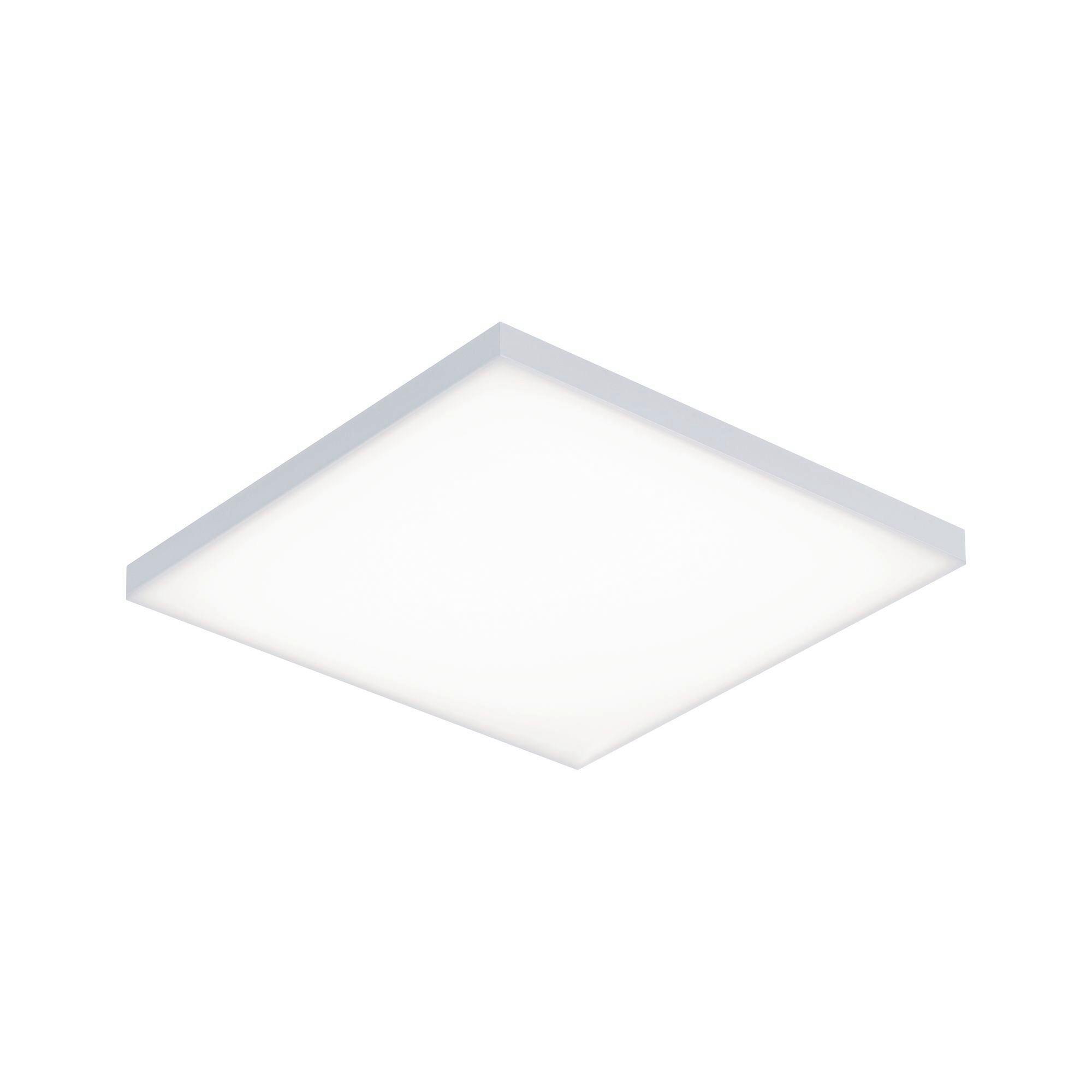 LED-Paneel L: 30 cm dimmbar - Weiß, Design, Metall (30/5,0/30cm) - Paulmann