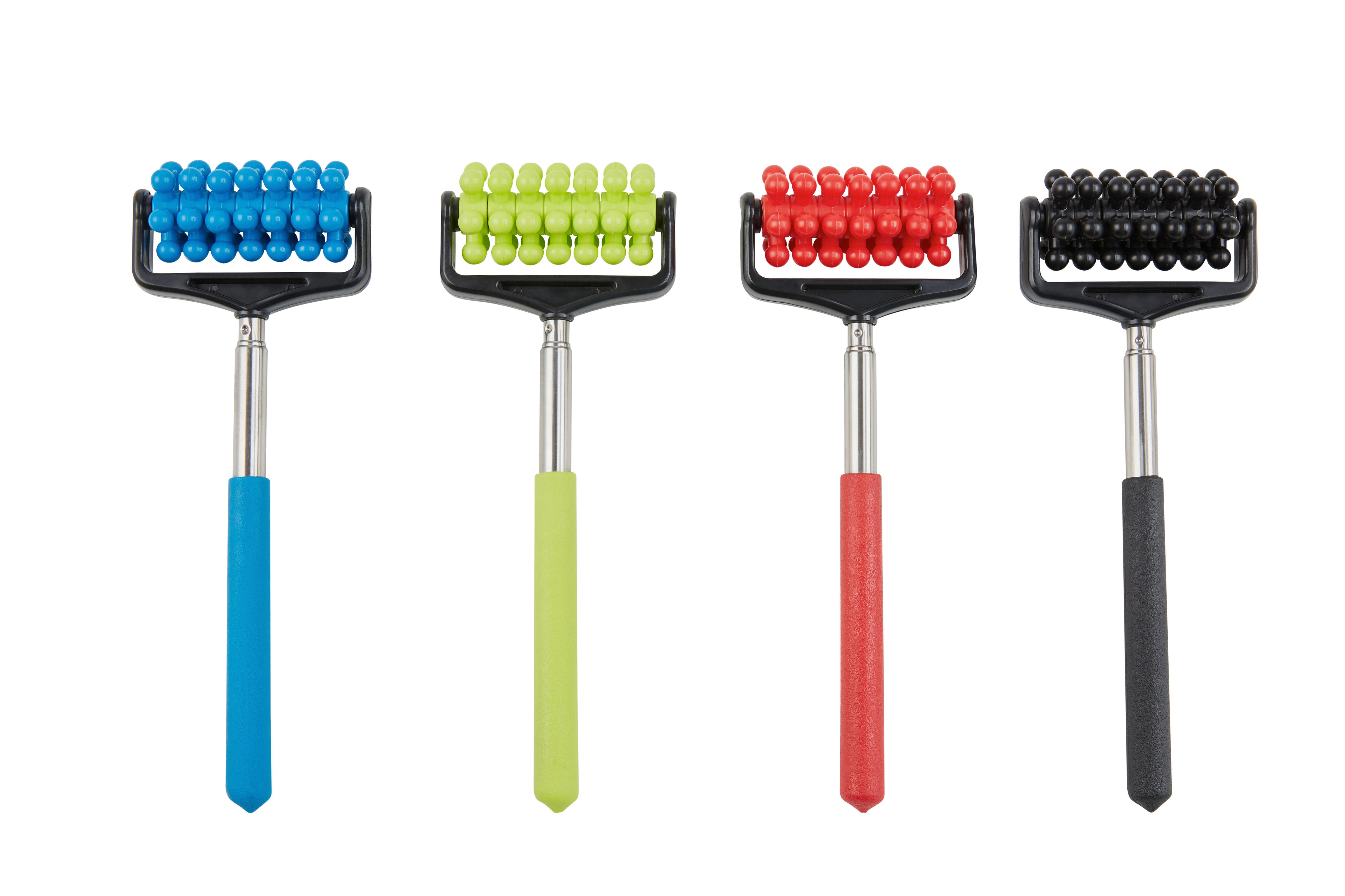 Handmassagegerät Rolando Manuell mit Ergonomischer Form - Blau/Rot, Basics, Kunststoff/Metall (7/20-44cm) - Homezone