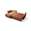 Ecksofa Mit Schlaffunktion Monte Carlo Terracotta - Terracotta/Schwarz, Trend, Holz/Holzwerkstoff (160/290cm)