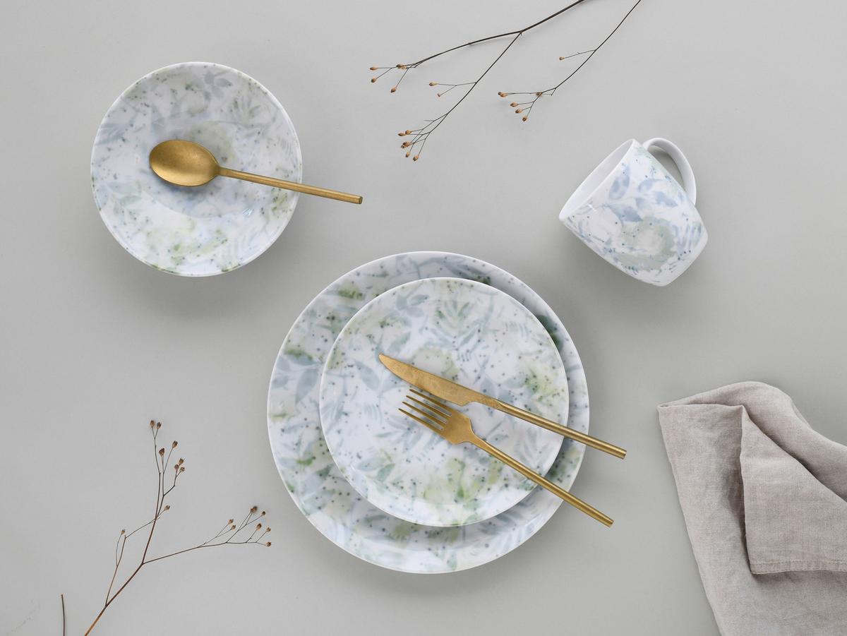 Kombiservice Keramik 4 Personen Geschirr Set - Multicolor, Basics, Keramik - Creatable