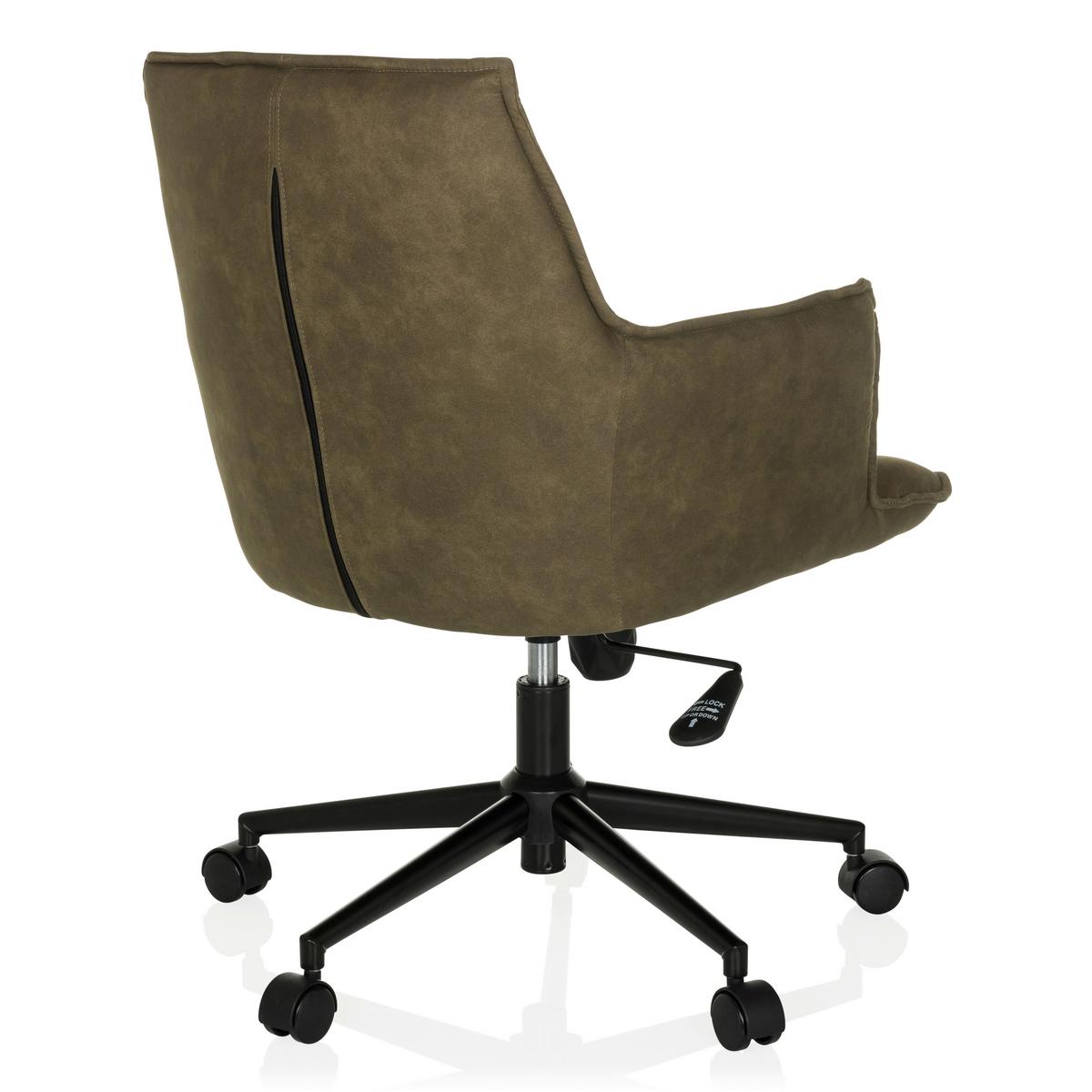 Drehstuhl Solao Life Grün B: 54 cm - Schwarz/Grün, MODERN, Kunststoff/Textil (54/85/70cm) - MID.YOU