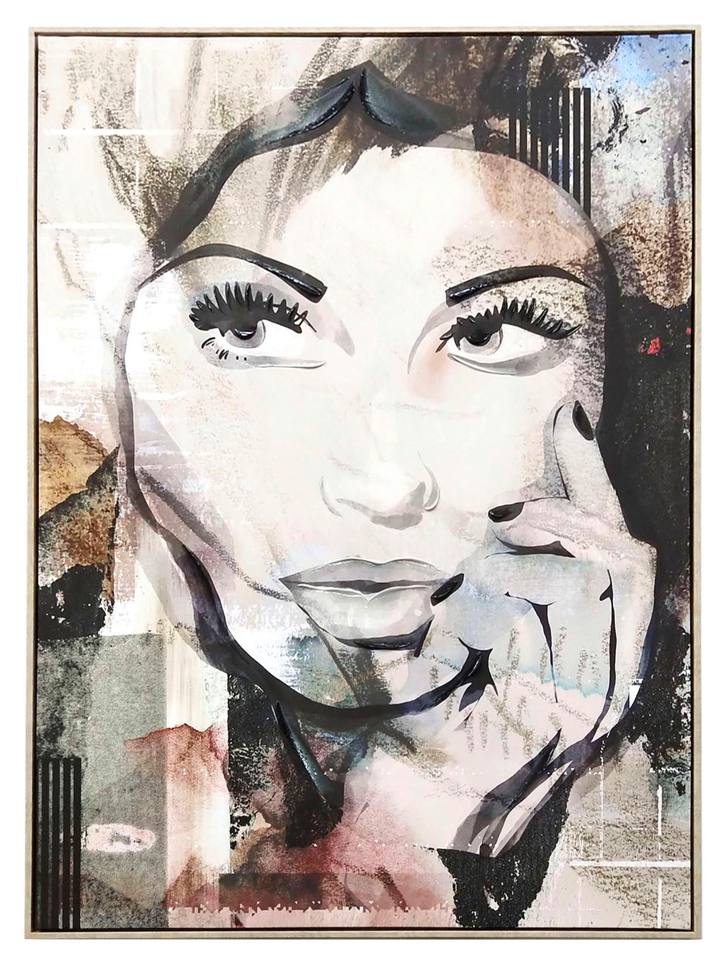 Obraz na plátne Denise, 100/140cm, sivá, čierna, 100 cm, 140 cm