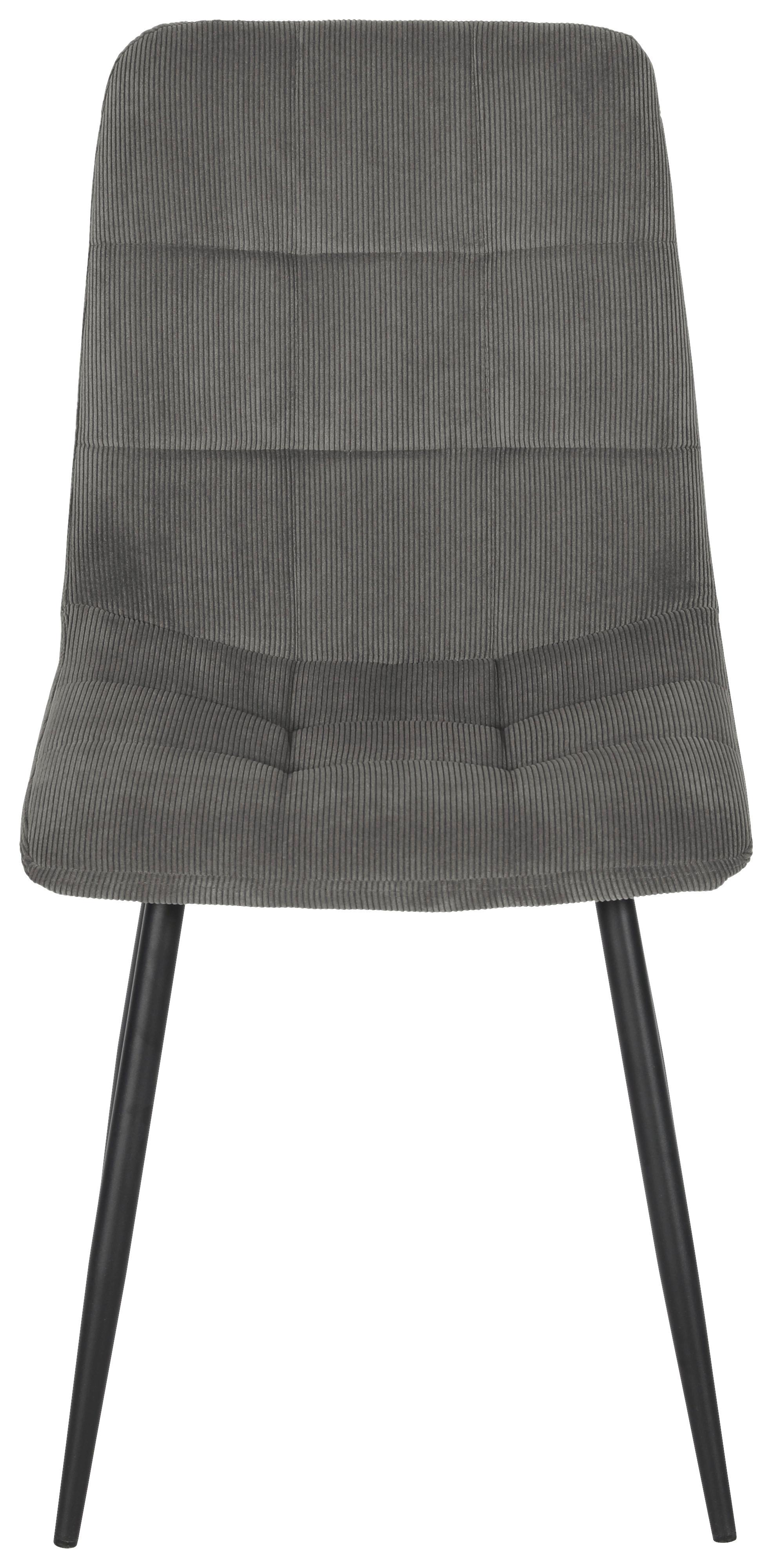 STOLIČKA NINO SIVÁ - čierna/sivá, Modern, kov/drevo (45/88/54,5cm) - Based