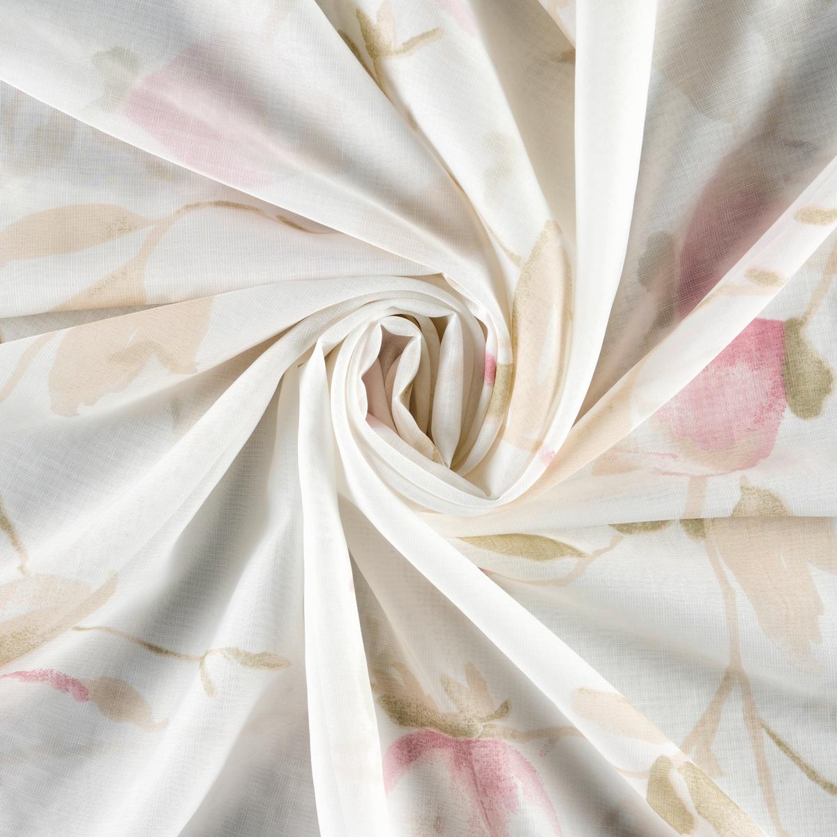 HOTOVÝ ZÁVĚS MAGNOLIA - růžová, textil (135/245cm) - Mömax