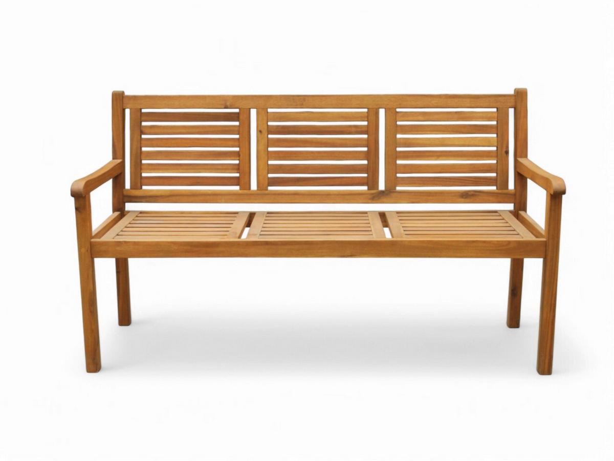 Gartenbank Ph-Aca-3gb-Brown - Akaziefarben, Basics, Holz (153/57/90cm)