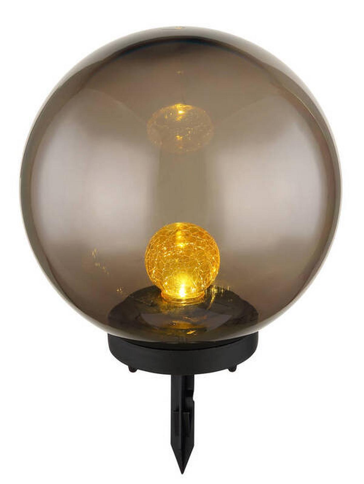Solarleuchte 33827 - Schwarz/Orange, Basics, Kunststoff (25/38,5cm) - Globo