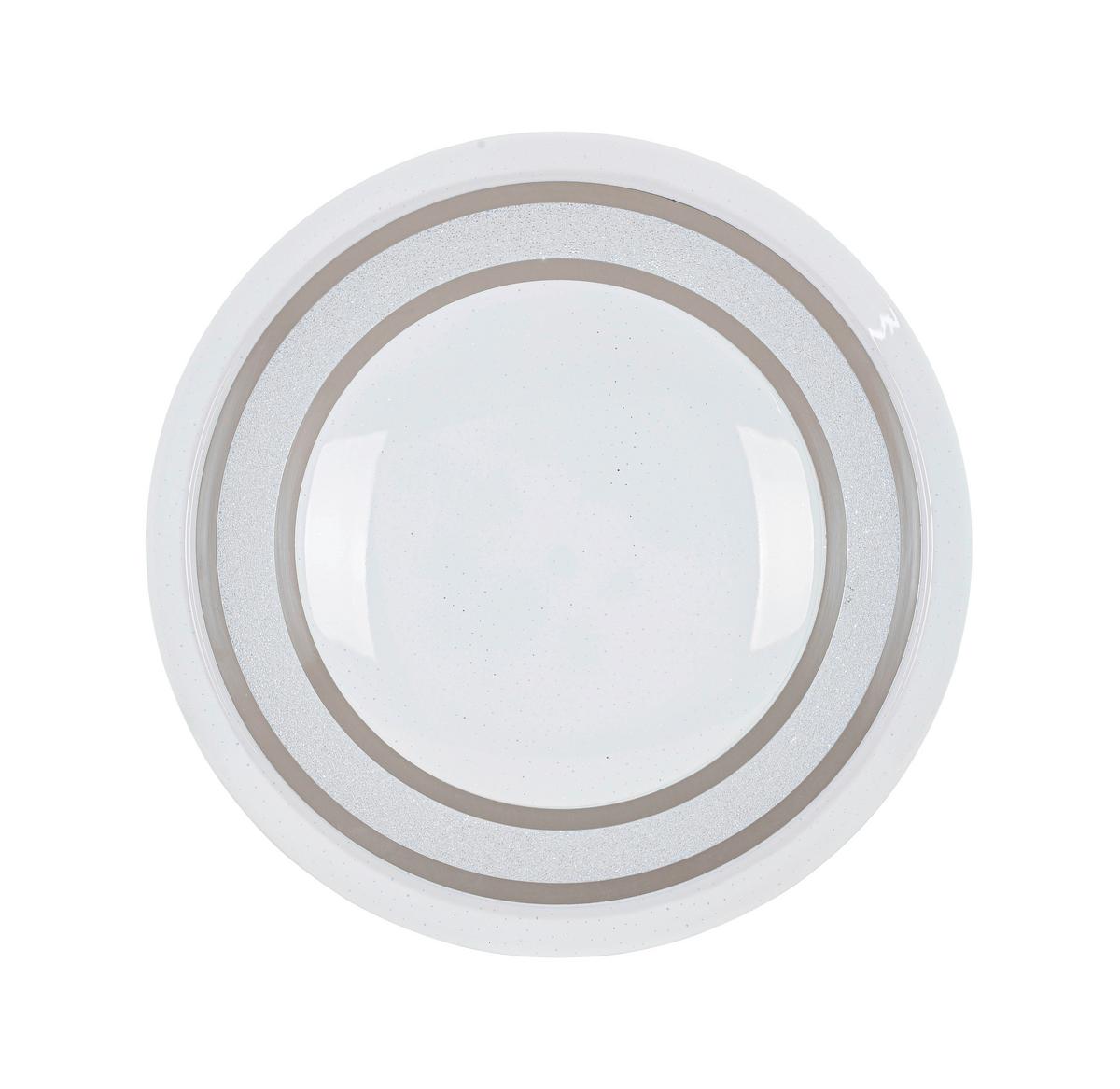 STROPNÍ LED SVÍTIDLO GIESBERT - bílá/barvy chromu, Moderní, kov/plast (55/8cm) - Premium Living