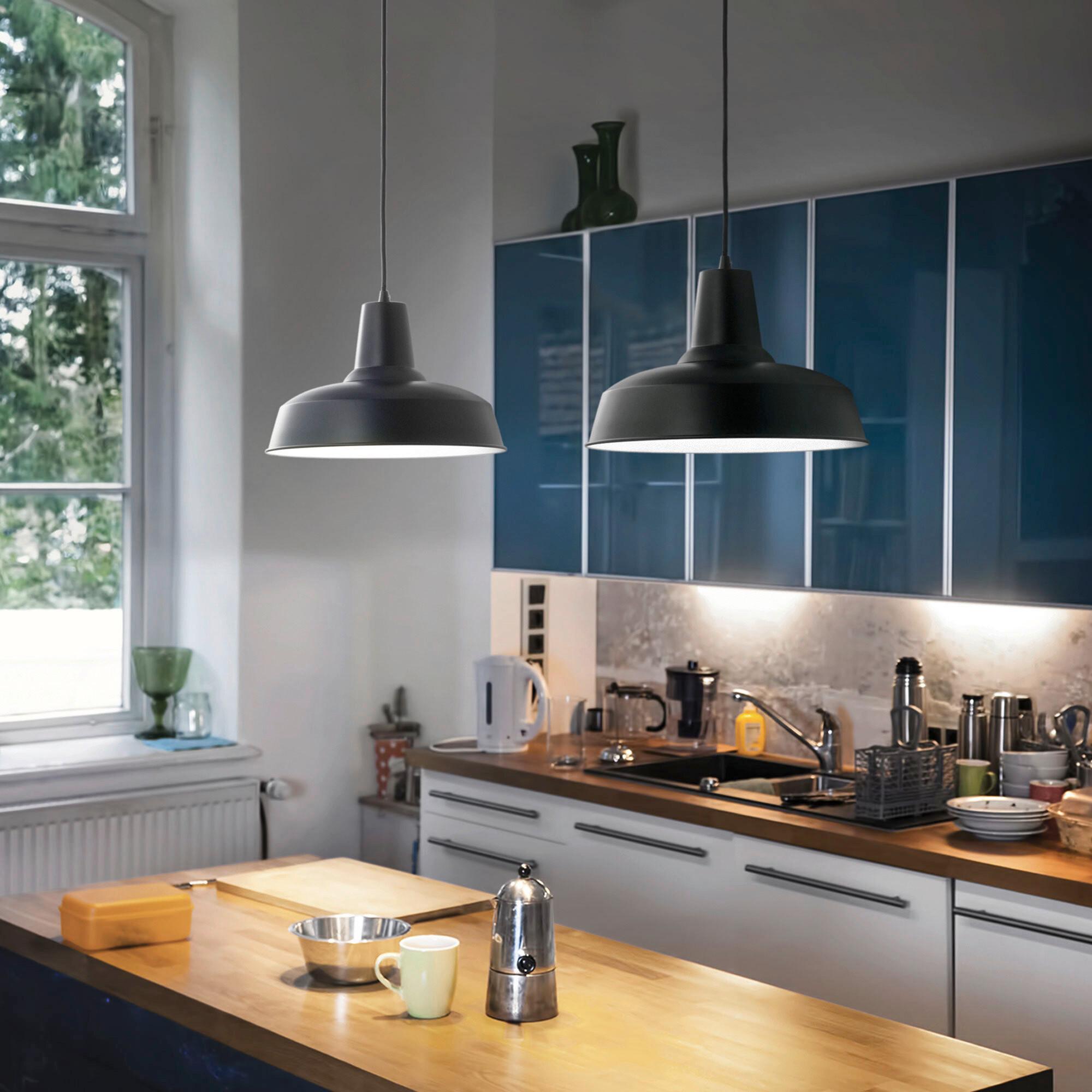 Hängeleuchte Nero Schwarz D: 35 Cm - Schwarz, Design, Metall (35/47,5\222,5cm) - Ideal Lux