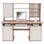 Schreibtisch Thema 2 - Weiß/Sonoma Eiche, MODERN, Holzwerkstoff/Kunststoff (160/153,4/60cm) Schreibtisch Thema 2 - Weiß/Sonoma Eiche, MODERN, Holzwerkstoff/Kunststoff (160/153,4/60cm)