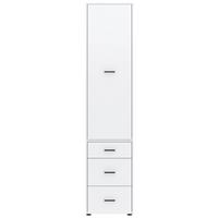 Kleiderschrank Kivo Weiß, B: 45 cm - Weiß, Basics, Holzwerkstoff (45/199,6/52,1cm)