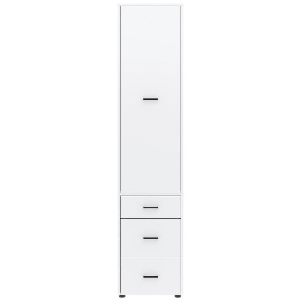 Kleiderschrank Kivo Weiß, B: 45 cm
