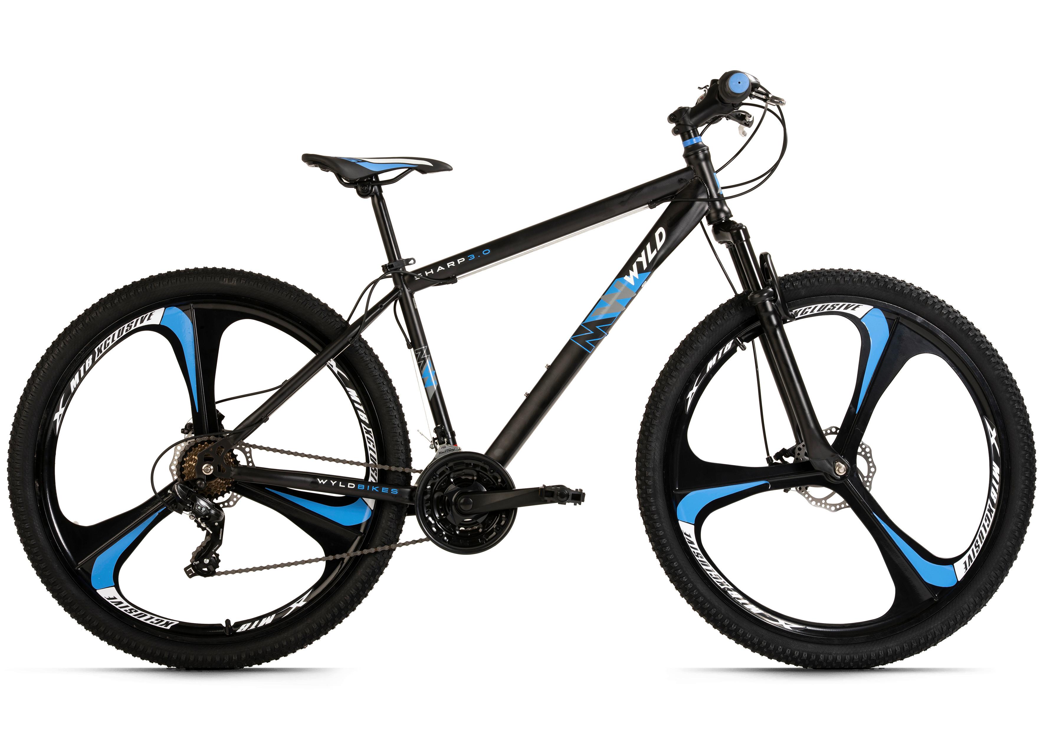 Mountainbike 412m - Schwarz, MODERN, Metall (25/140/60cm)