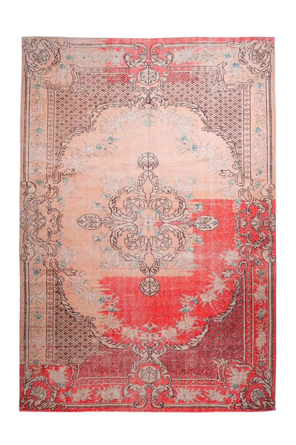 Flachwebteppich Vintage 8405 Rot, 160x230 cm - Rot, KONVENTIONELL, Textil (160/230cm)