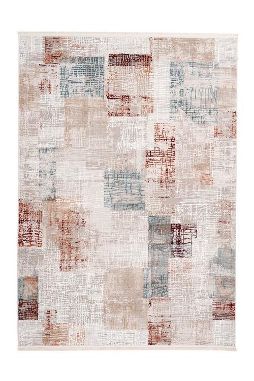 Webteppich Grau/Rosa Akropolis 80x150 cm - Rosa/Grau, Design, Textil (80/150cm) - Kayoom