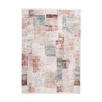 Webteppich Grau/Rosa Akropolis 160x230 cm - Rosa/Grau, Design, Textil (160/230cm) - Kayoom