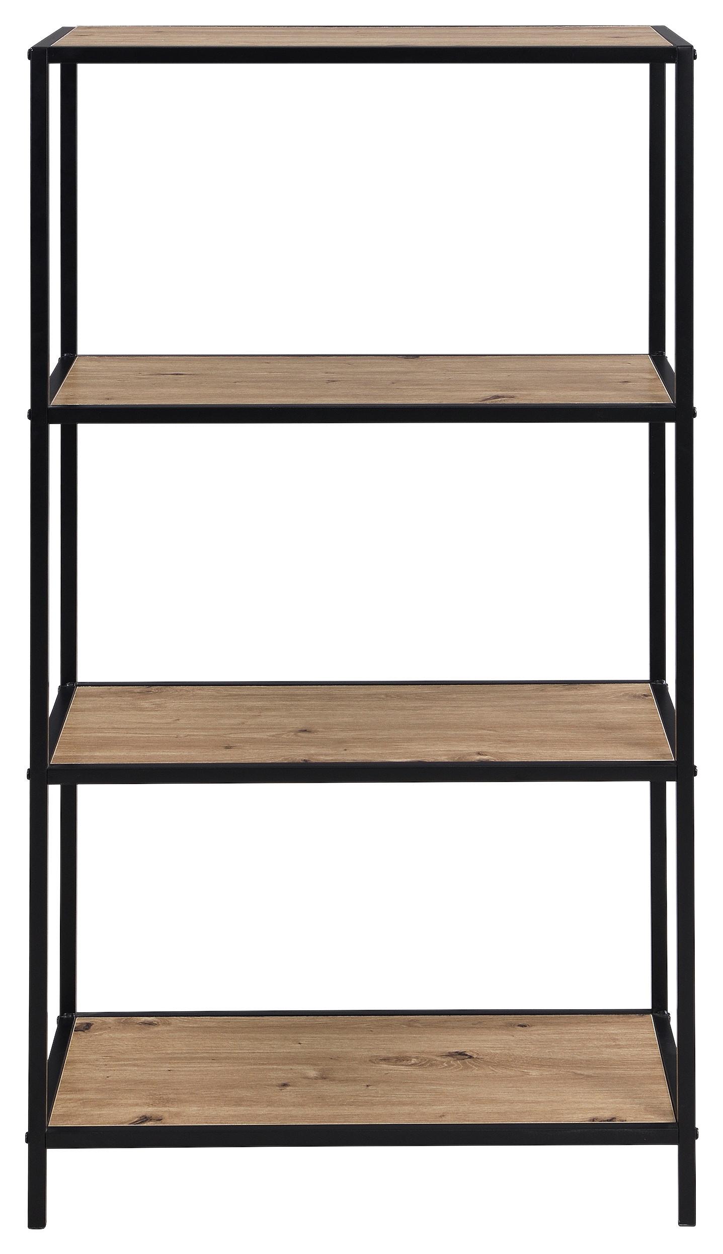 Regal Venedig - Schwarz/Eiche Artisan, MODERN, Holzwerkstoff/Metall (60/113/33cm)