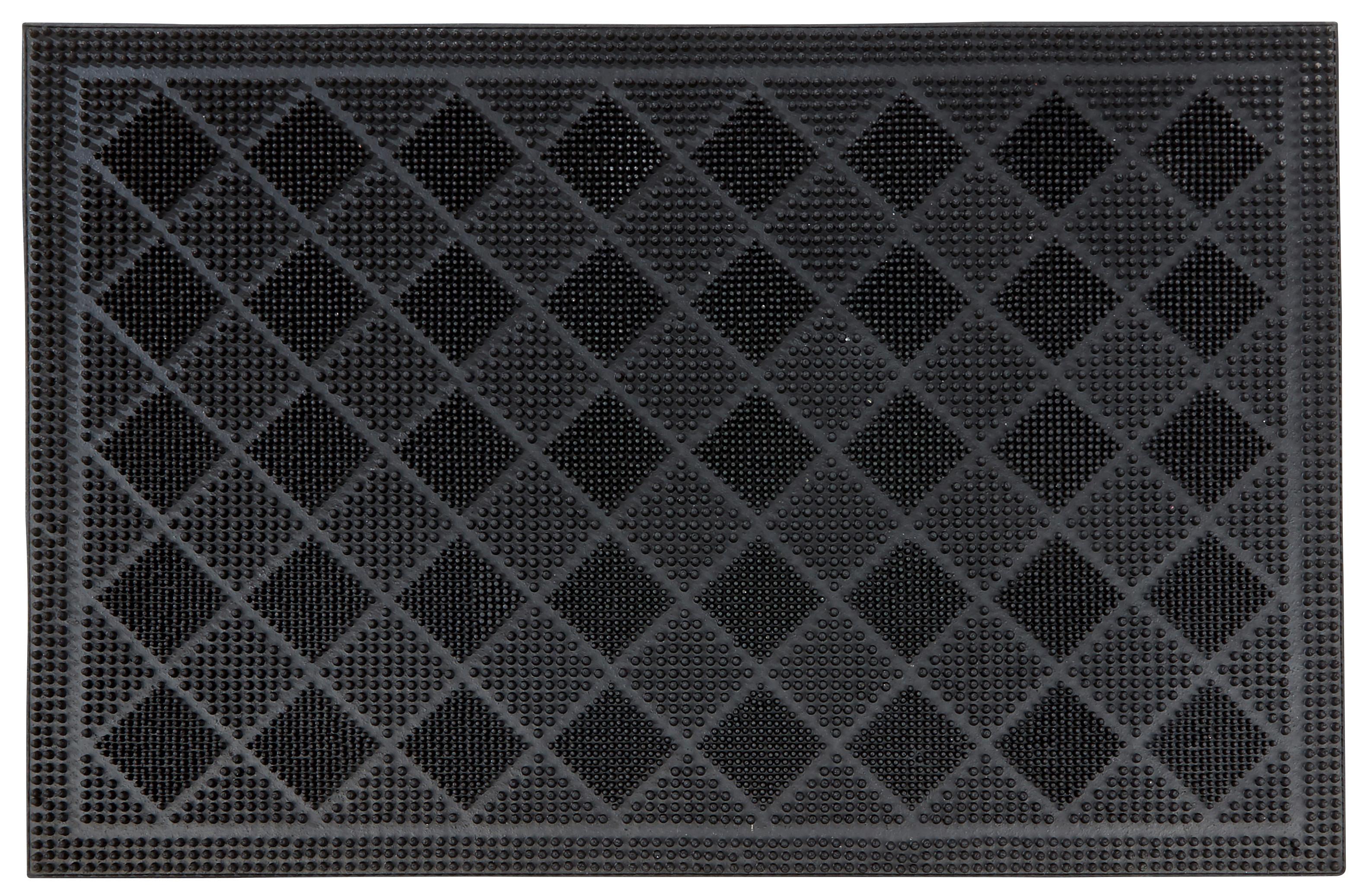 Lábtörlő Dana - fekete, Konventionell, műanyag (40/60cm) - Ondega