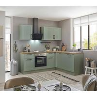 Eckküche Marseille Grün/eiche Dekor S: 220x175 Cm - Eiche Artisan/Grün, Design, Holzwerkstoff (220/175cm) - MID.YOU