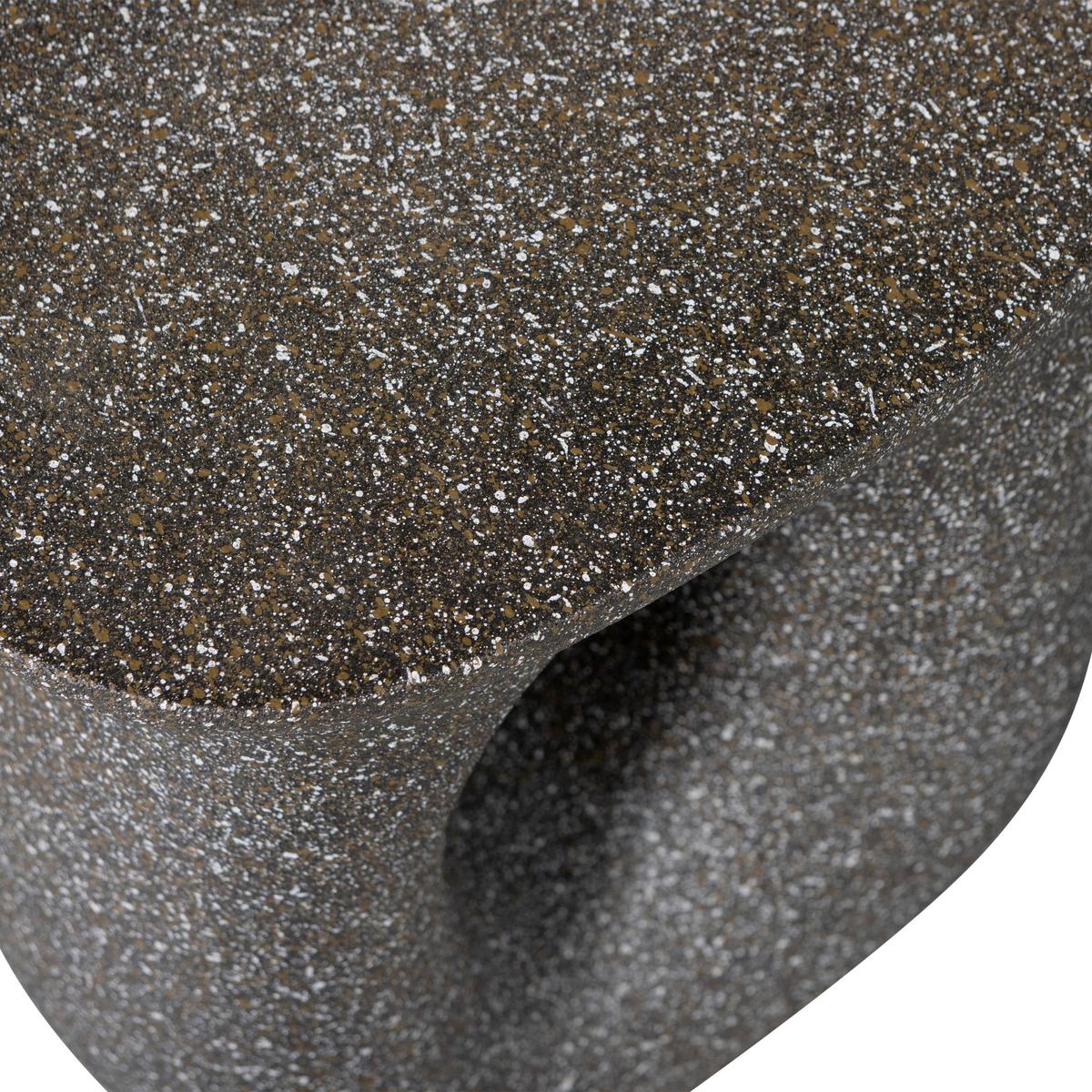 Beistelltisch Moson Schwarz B: 42 cm - Schwarz, Design, Keramik/Metall (42/33/45cm) - Livetastic