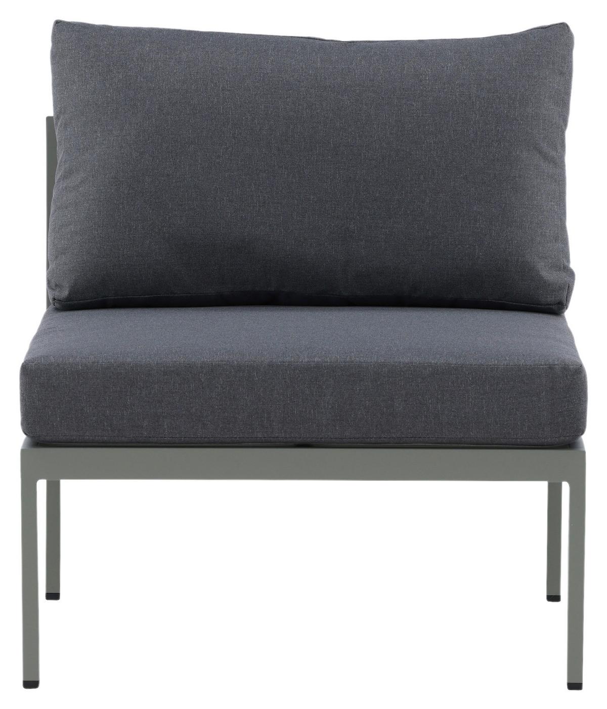 Loungesessel Copacabana - Pastellgrün/Grau, KONVENTIONELL, Metall (70/65/74cm) - Gardenson