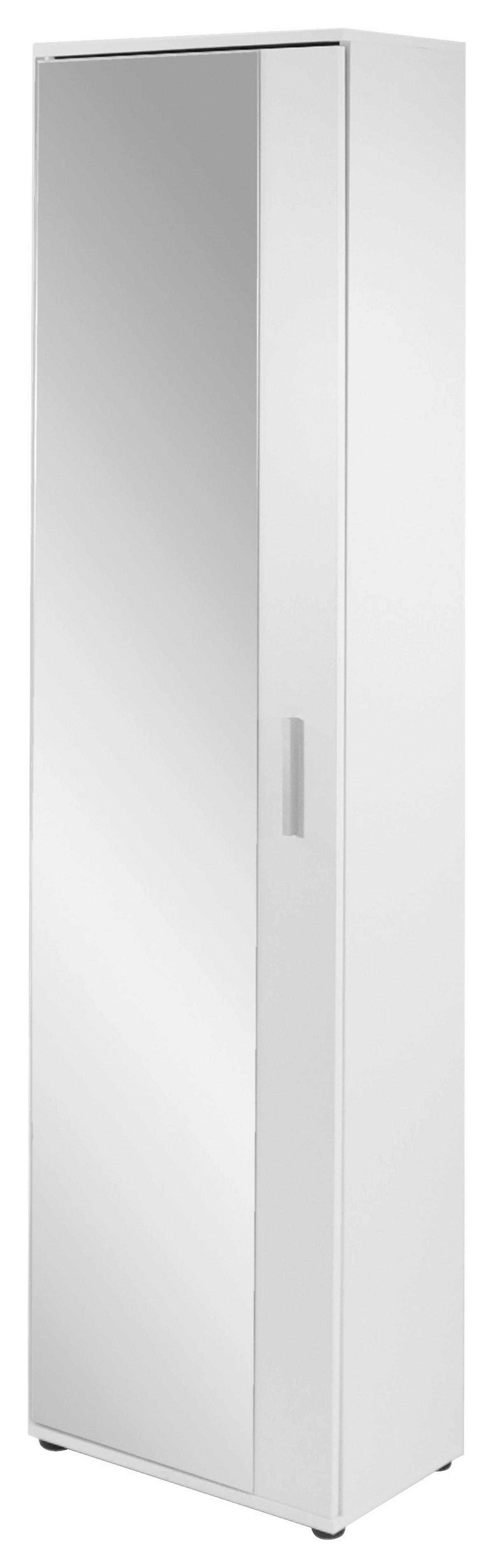 Garderobenschrank Jakob B:49cm Weiß - Weiß/Eiche Artisan, MODERN, Holzwerkstoff (49/196/30cm) - MID.YOU