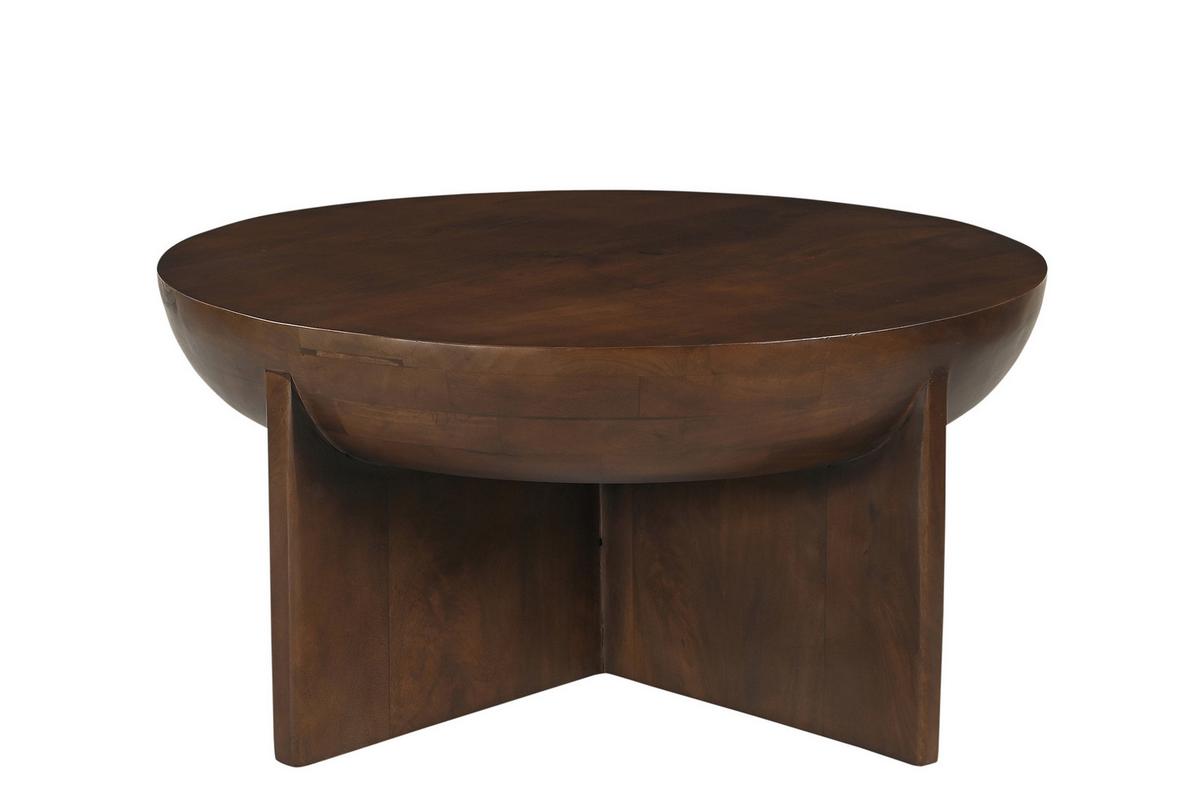 COUCHTISCH Mangoholz B: 90cm - Braun, Design, Holz (90/90/42cm) - MID.YOU
