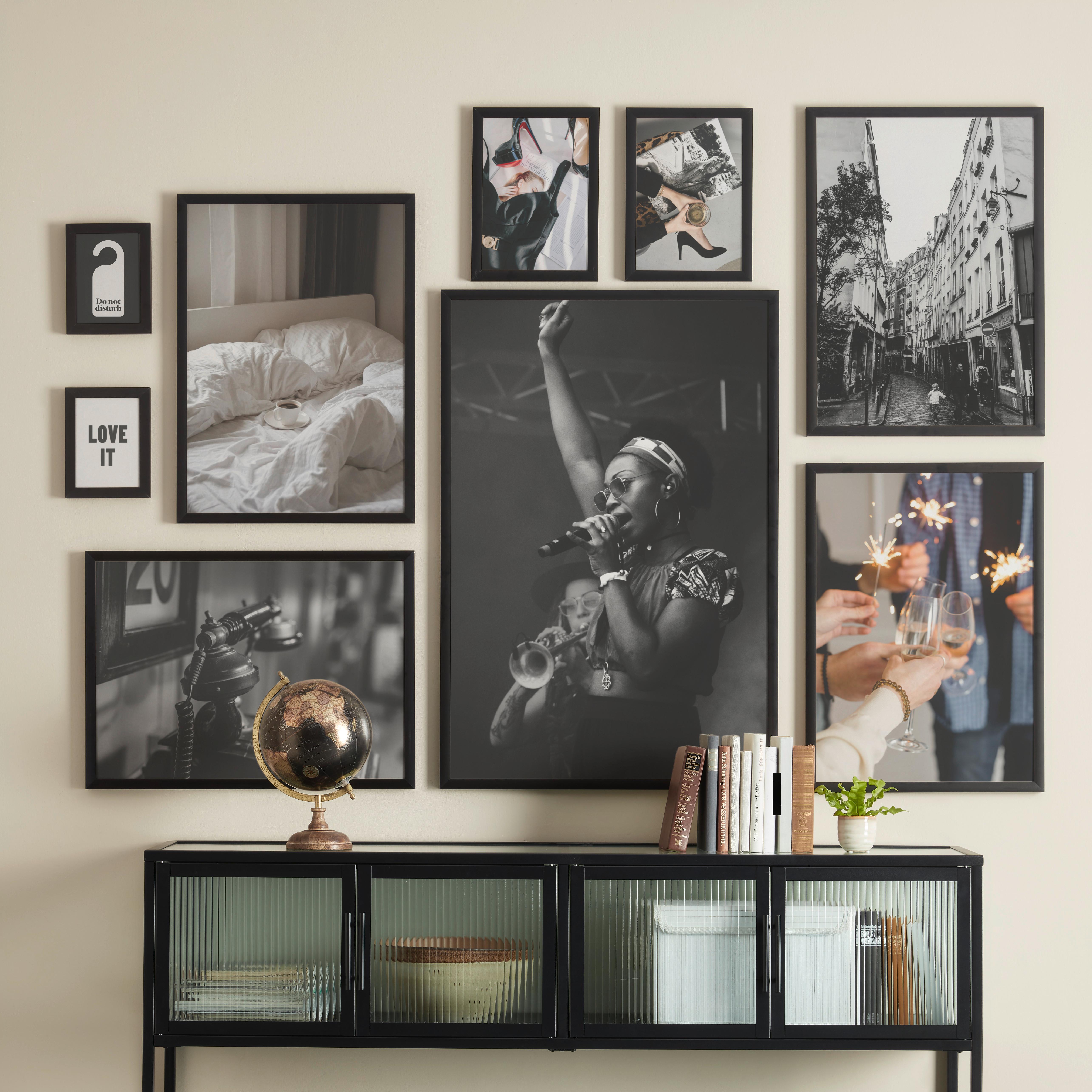 Rám Na Obrazy Quattro, 42/59,4cm - černá, Basics, kov (45,1/62,5/2.2cm) - Premium Living