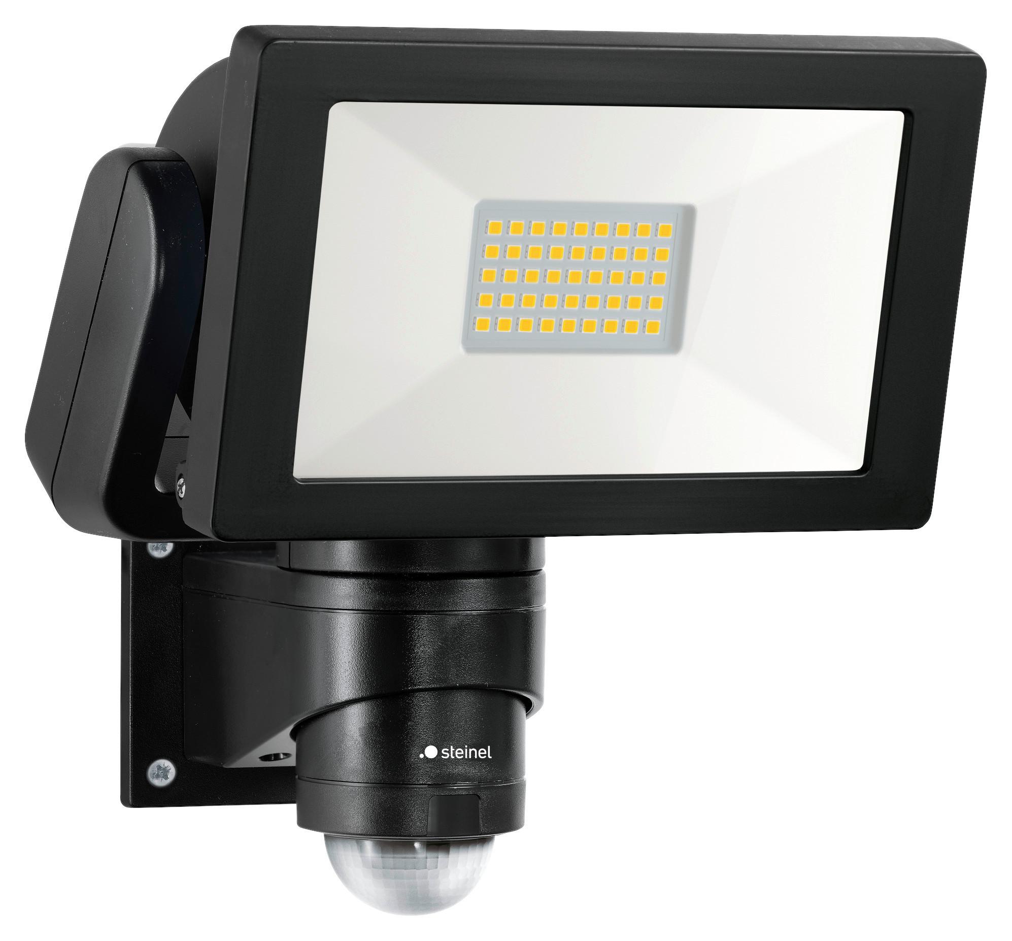 LED-Strahler Ls 300 S Schwarz - Schwarz, Design, Metall (18,6/21,3/24,1cm) - Steinel