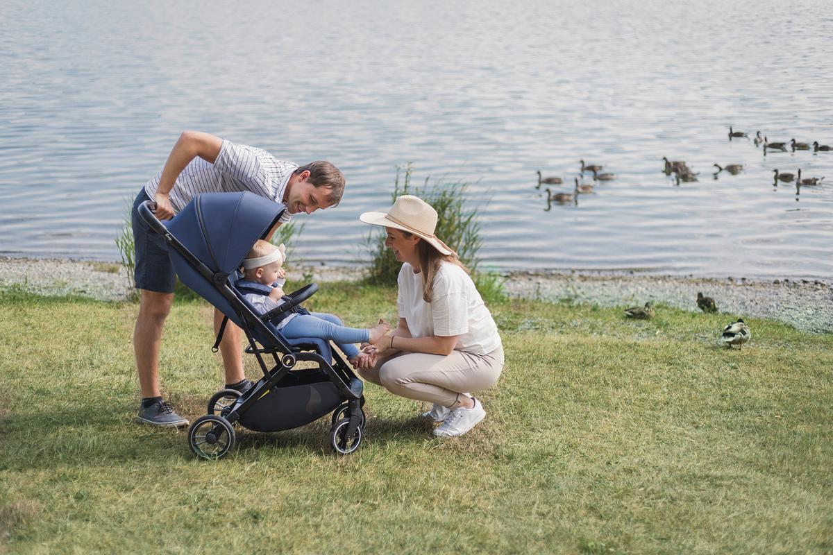 Buggy Sportwagen Boogy 2 - Schwarz/Dunkelblau, Basics, Textil/Metall (51/105/84,5cm) - Osann