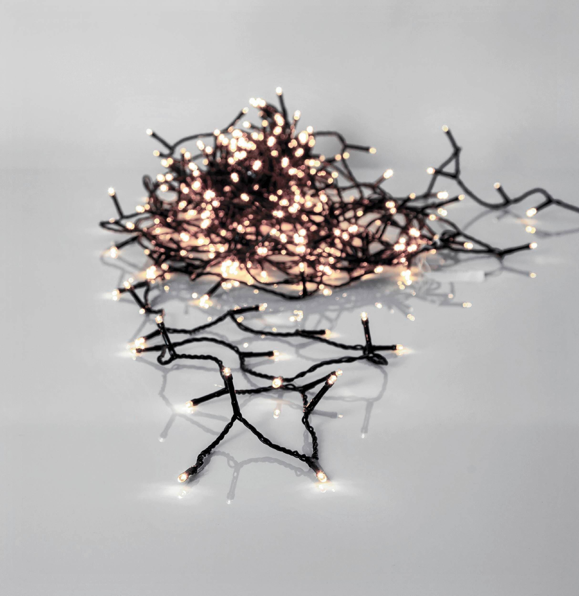 Lichterkette 410833 Lichterkette - Transparent/Schwarz, Basics, Kunststoff (1190cm) - Eglo