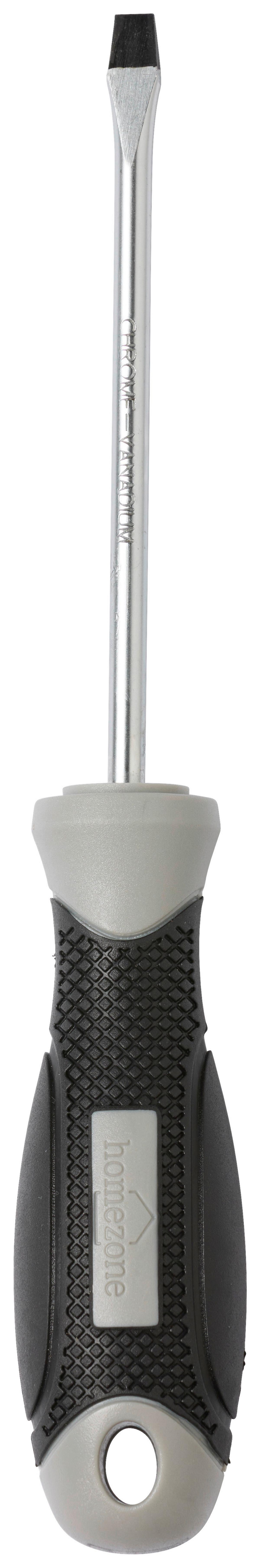 Schraubendreher Schraubendreher Sl1,0x5,5x100 - Schwarz/Grau, Basics, Kunststoff/Metall (10cm) - Homezone