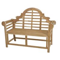 Gartenbank Teakholz 2-Sitzer Picadilli - Naturfarben, Basics, Holz (135/104/60cm) - Gardenson