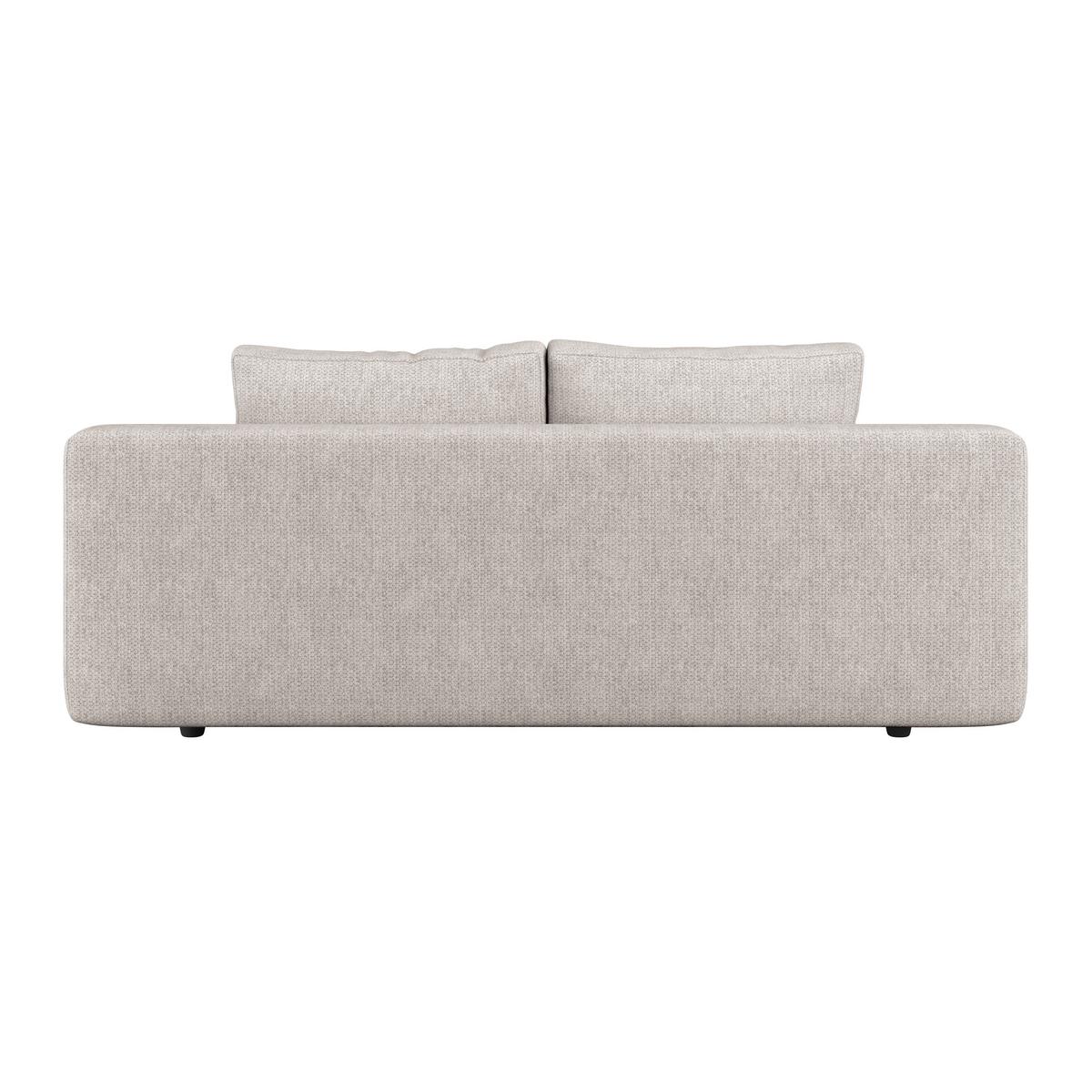 3-sitzer-sofa Mit Schlaffunktion Olso Beige - Beige/Schwarz, Trend, Holz/Kunststoff (205/72/100cm)