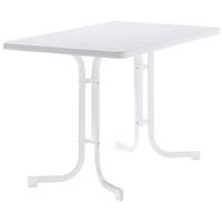 Gartentisch 155056 - Weiß, MODERN, Holzwerkstoff/Metall (115/70/72cm) - Sieger