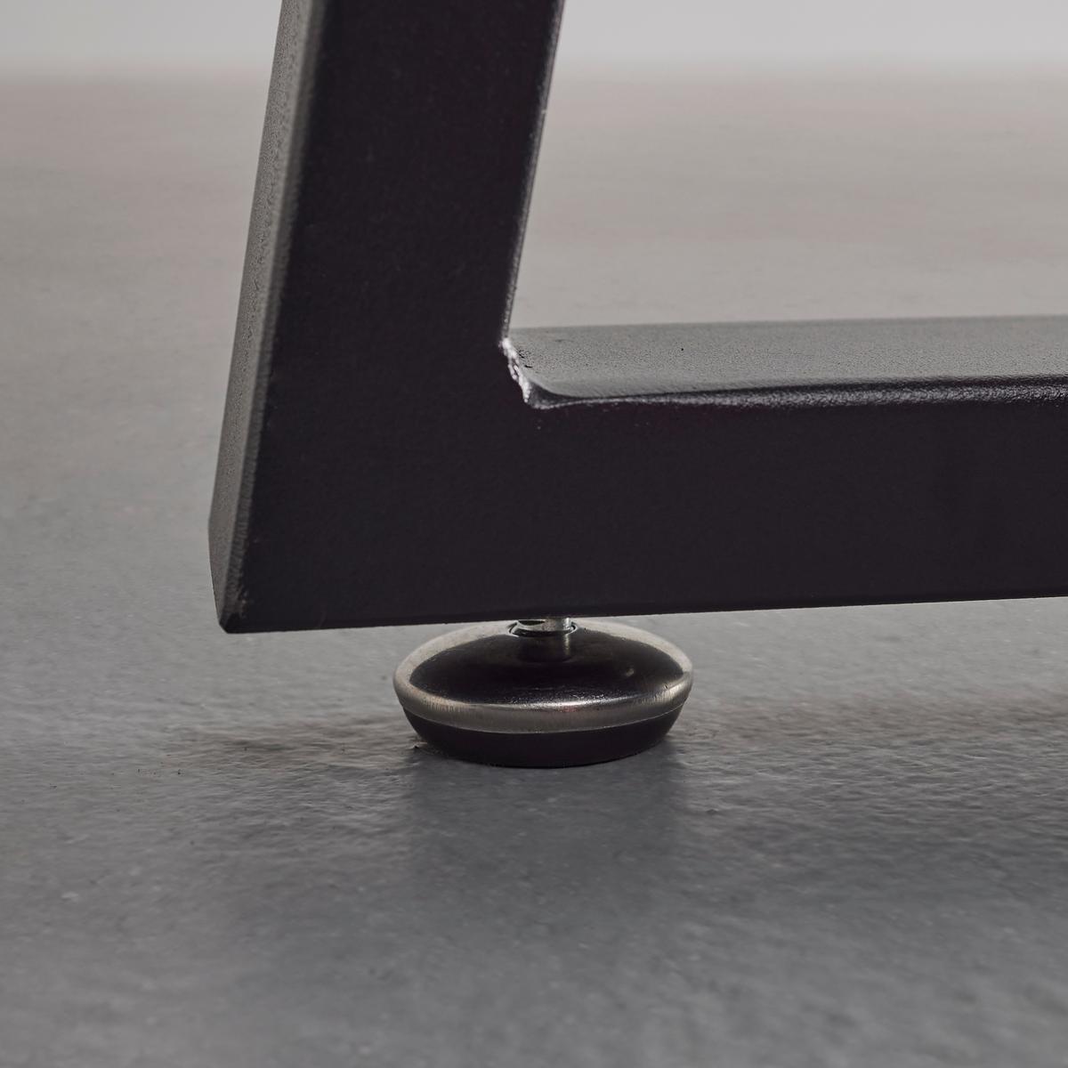 Psací stůl CAROLINA 120x60 cm - černá/barvy dubu, Moderní, kov (120/60/75cm) - Bessagi Home