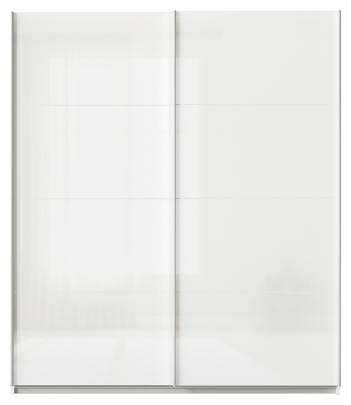 Tolóajtós Szekrény Feldkirch 181/210 Cm - magasfényű fehér/fehér, Modern, faalapú anyag (181/210/62cm)