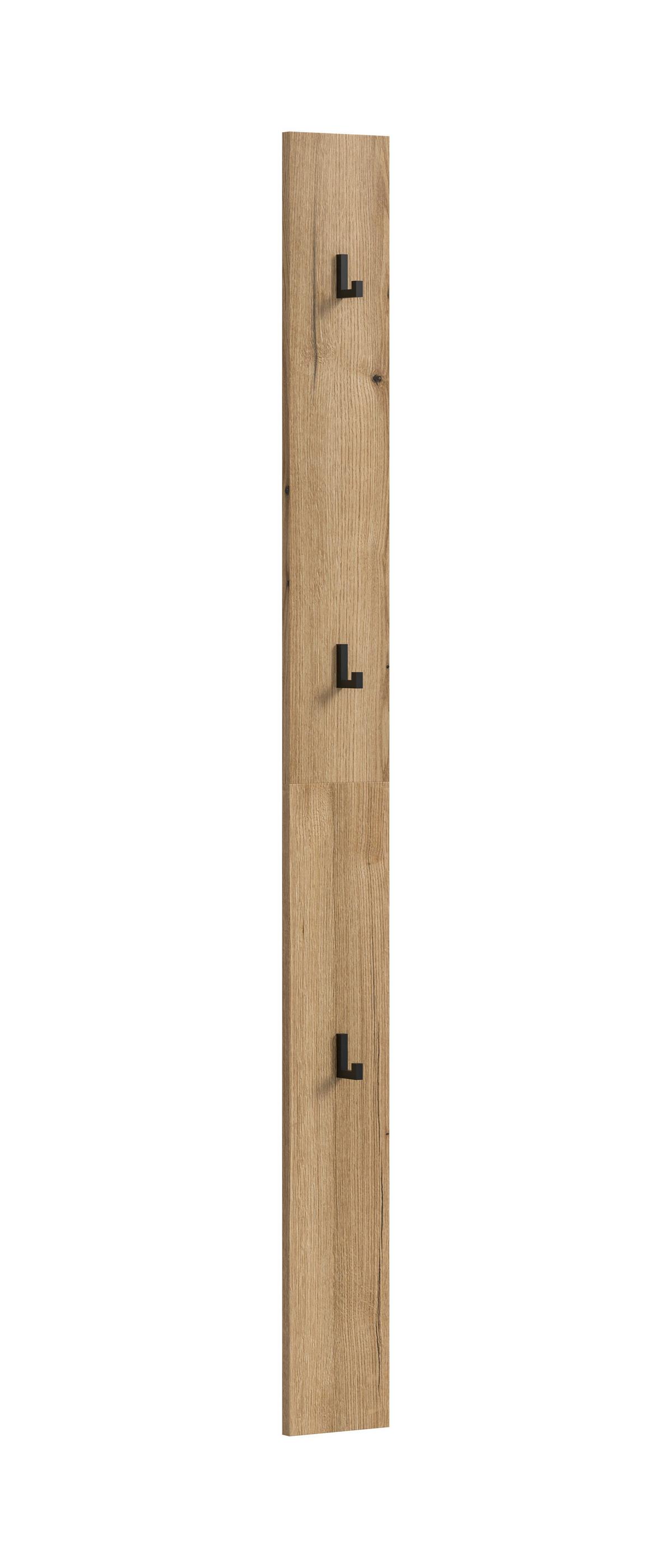 Garderobenpaneel Naro Eiche dunkel Dekor B: 2cm - Eiche dunkel, Design, Holzwerkstoff (2/160/2cm) - Livetastic