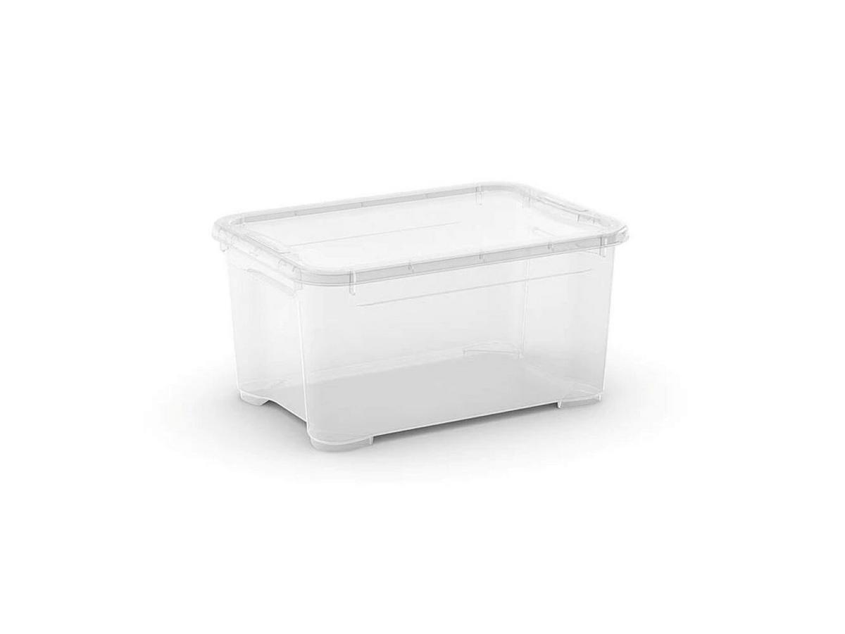 Tárolódoboz T Box Xs - áttetsző, Basics (38cm)