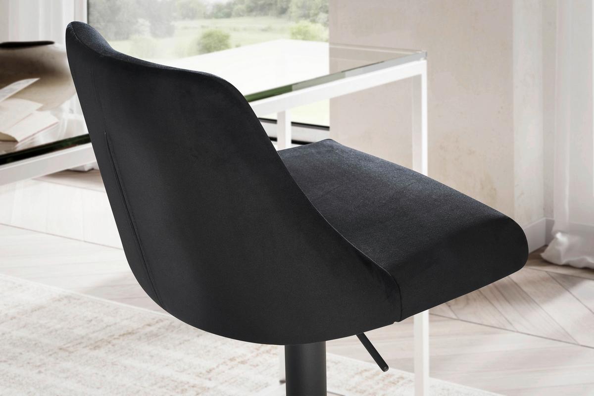 Bárszék Mid.you - fekete, Design, textil/fém (45/106/51cm) - MID.YOU