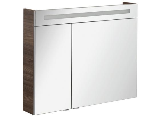 Spiegelschrank B.clever 90 cm Ulme - Ulmefarben, MODERN, Glas/Holzwerkstoff (90/71/16cm) - Fackelmann Spiegelschrank B.clever 90 cm Ulme - Ulmefarben, MODERN, Glas/Holzwerkstoff (90/71/16cm) - Fackelmann