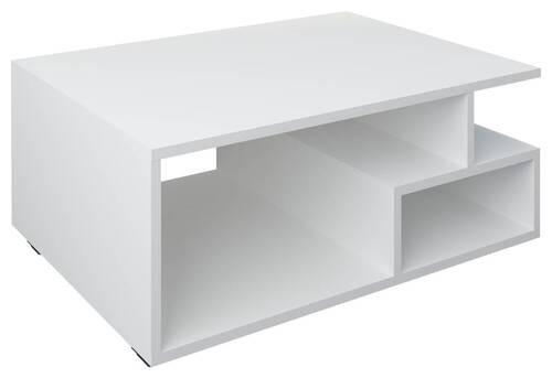 Konferenčný stolík Sulas 80x50 cm, biely - čierna/biela, Modern, kompozitné drevo (80/40/50cm) - MID.YOU