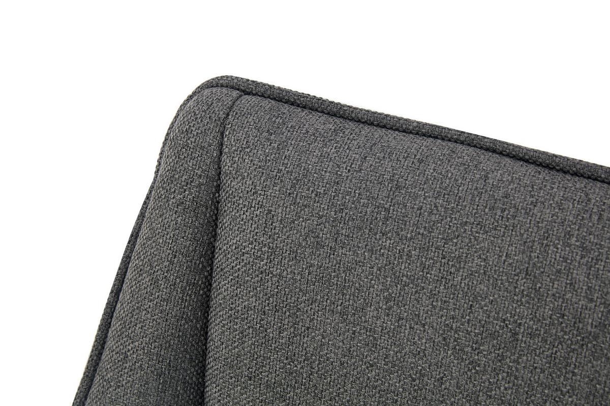 Stuhl-Set Helen Anthrazit B: 56 cm - Anthrazit/Schwarz, MODERN, Textil/Metall (56/91/63cm) - MID.YOU